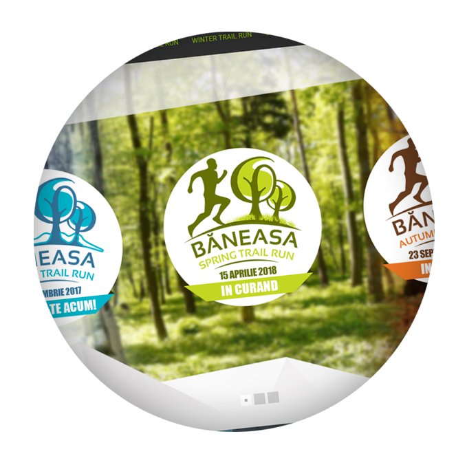 Băneasa Trail Run - webdesign mockup