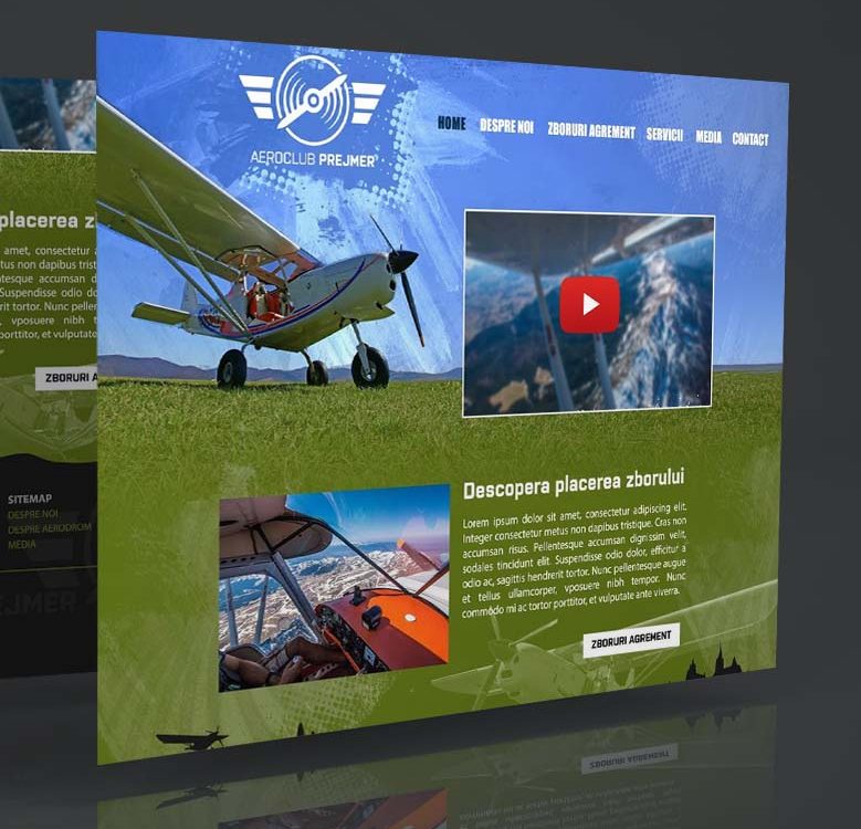 Webdesign Zbor peste Carpați